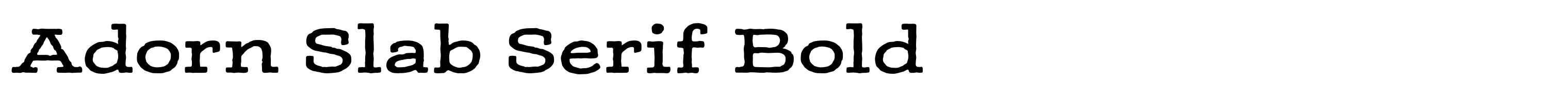 Adorn Slab Serif Bold